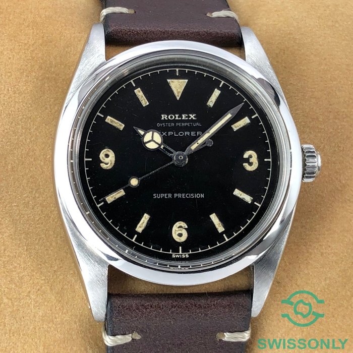 Rolex - Explorer « NO CROWN » - 5504 - Men - 1950-1959 | Barnebys