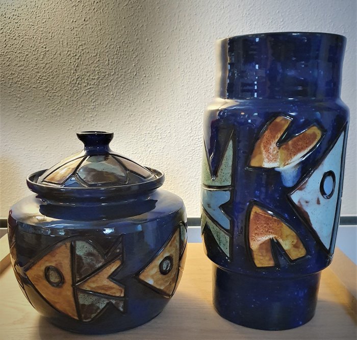 Henk Potters - Henk Potters - 花瓶, 覆盖的罐子
