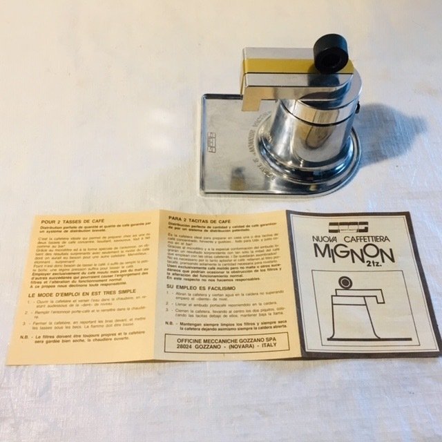 Brevetti Bialetti - OMG - Nuova Mignon 2 Tz. Espressomaschine - 1968 - Aluminium, Kupfer