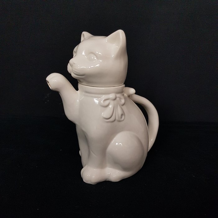 Vintage katt tekanne - Keramikk