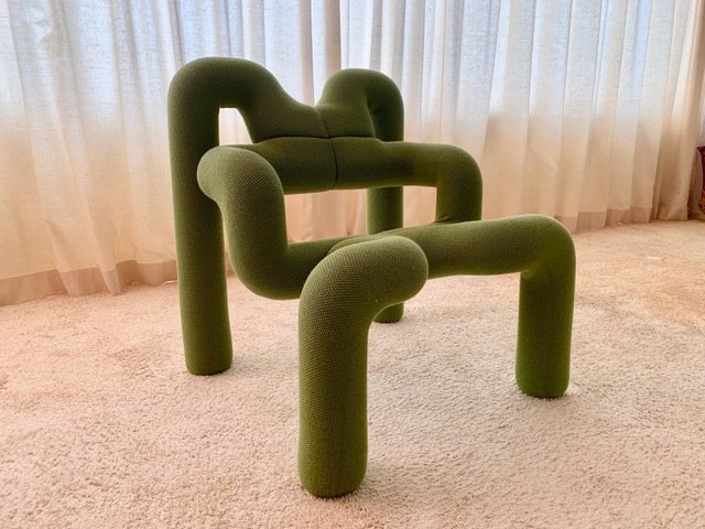 Terje Ekstrøm - Stokke - Sessel (1) - Ekstrem groen