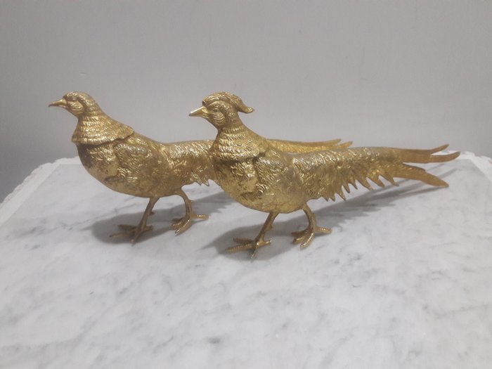 peacock couple (2) - Brass