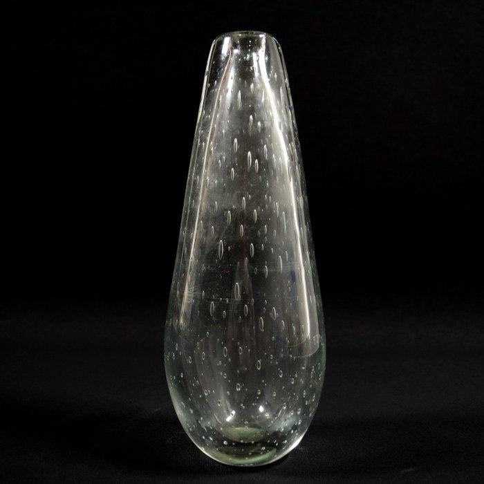 Murano - Vase à bulles - Verre cristal