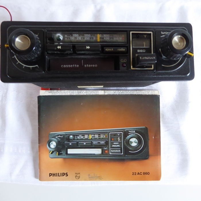 Auto rádio - Philips - 22AC860/80 - 1977