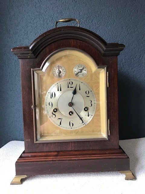 Junghans - ρολόι τραπεζιού Westminster - 8 σφύρες - Μπρούντζος, Ξύλο, Ορείχαλκος - Στις αρχές του 1900