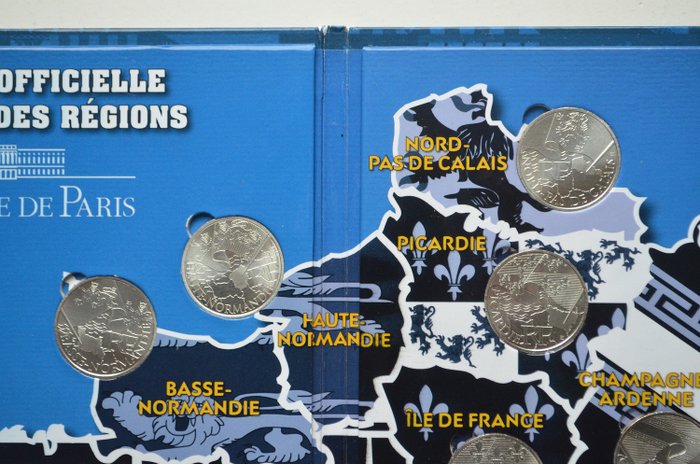 France Set Les Euros Des Regions 2010 27 Zilveren Munten Silver Catawiki