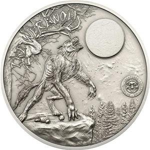 Palau. 10 Dollars 2013 Mythical Creatures Werewolf - 2 Oz, (.999)
