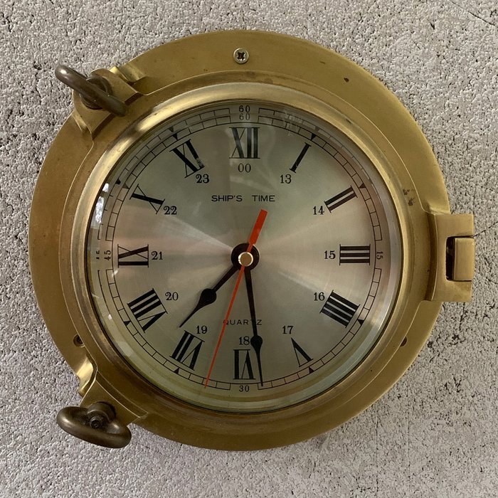 Ship's Time - Reloj de barco masivo - Latón