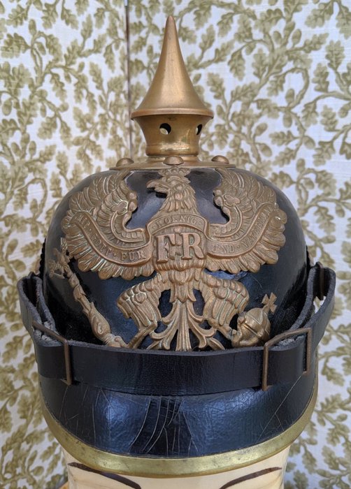 Prussia - Imperial German Infantry Pickelhaube  - Helmet, Model 1895 Pickelhaube - Infantry Regiment 53 - 1914