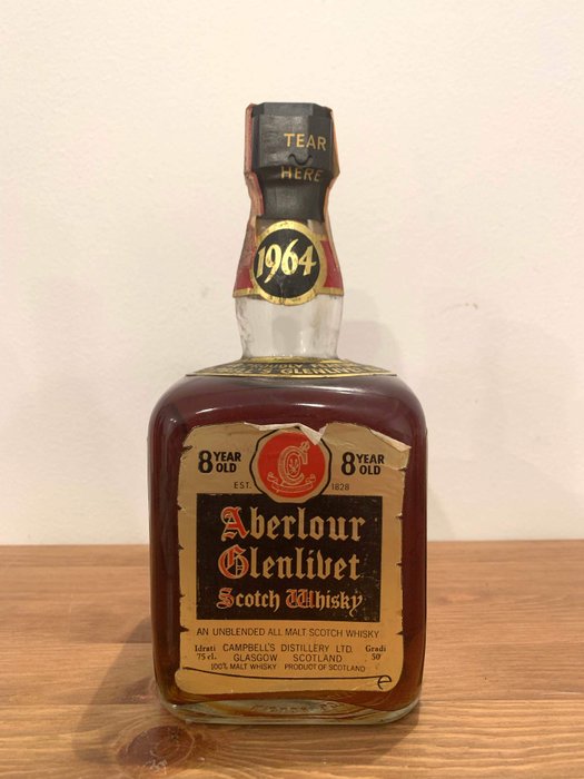 Aberlour Glenlivet 1964 8 years old Scotch Whisky - Original bottling - 75 cl