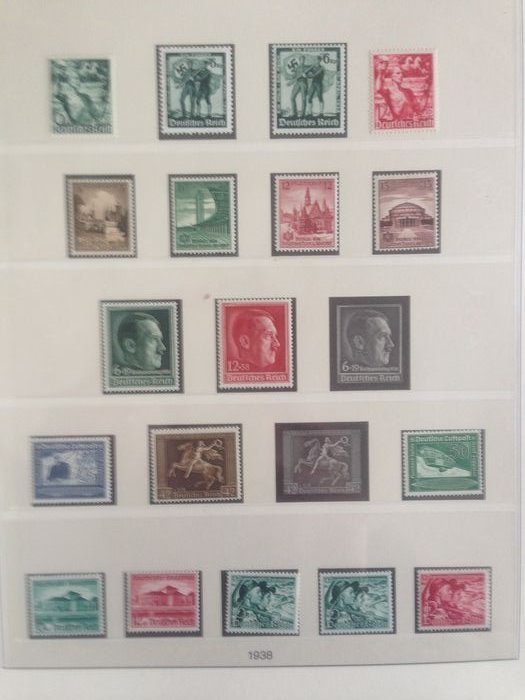 German Empire 1938/1939 - Selection between Michel 660 and 713