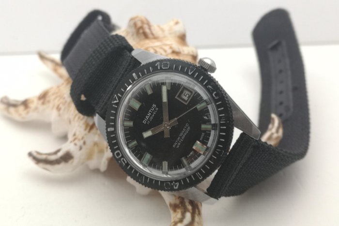 DIANTUS - Skin Diver - (EB 8800) - 36.5 mm  - Swiss Made - Homme - 1970-1979