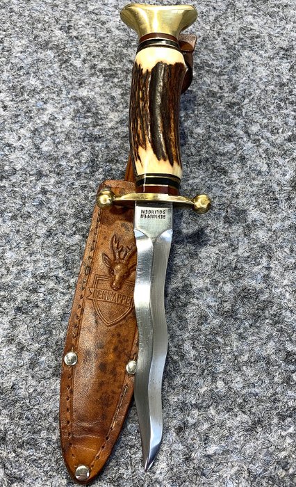Németország - Rare German Hunting Knife REHWAPPEN  SOLINGEN  - 1930s-40s - Hunting - Kés