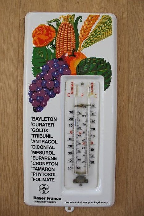 1950 - Bayer - Thermomètre - Émail