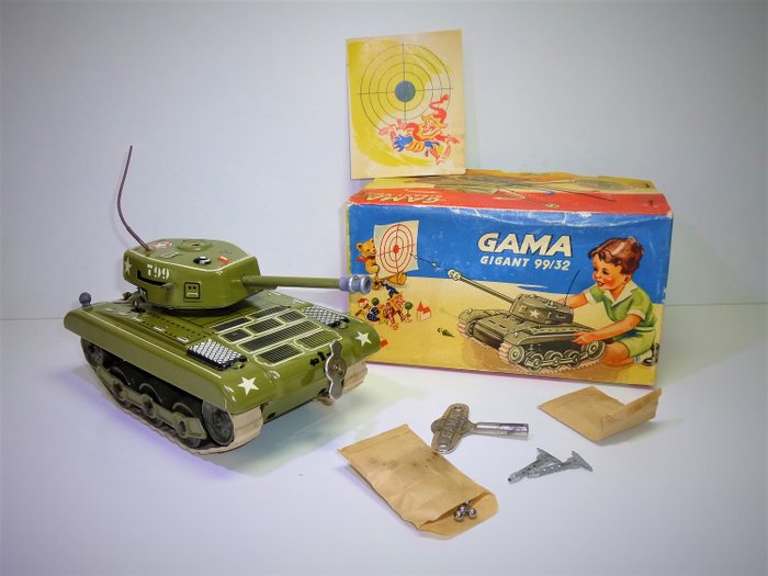 GAMA 99/32 - # 1960er Tin 'GIGANT' Panzer T99 in Originalverpackung - 1960-1969