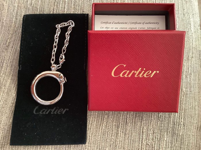 Cartier silver - Panther keychain 