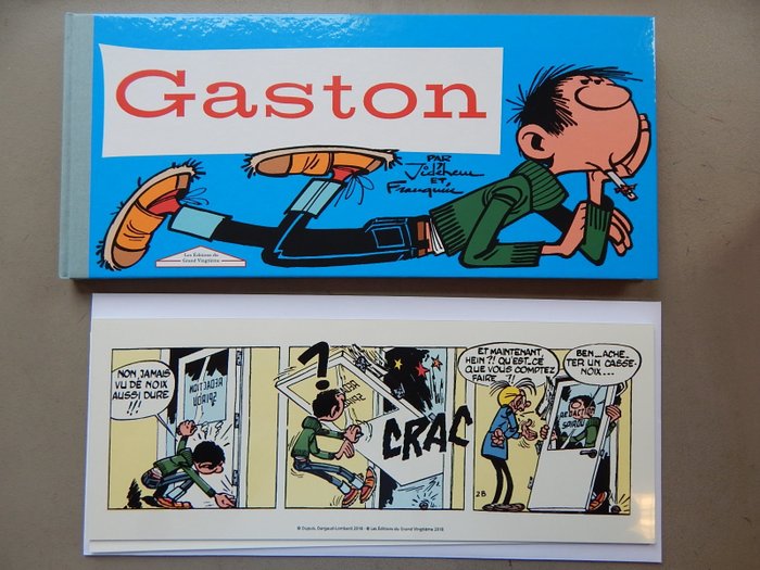 Gaston Lagaffe T.0 - Gaston - 'Grand Vingtième' - 495 ex - Gesigneerd + cells - 1ª edição de uma reedição - (2018)