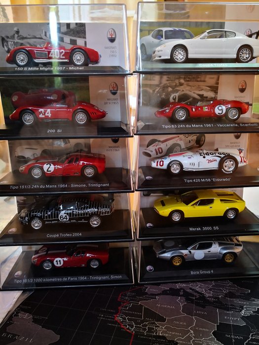 1/43 Scale Red Maserati Car Model Bora Gruppo 4-1973 Vehicles Toys Collection 