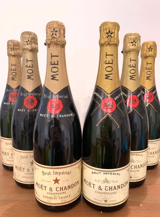 Moët & Chandon Brut Impérial (‘90s) - Champagne - 6 Bottles (0.75L)