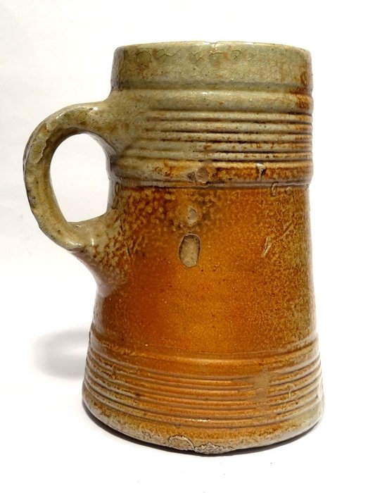 Medieval ceramic - stoneware mug from Raeren - Stoneware