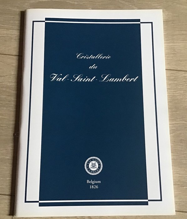 Val Saint Lambert - Catálogo Cristallerie du Val Saint Lambert - Papel