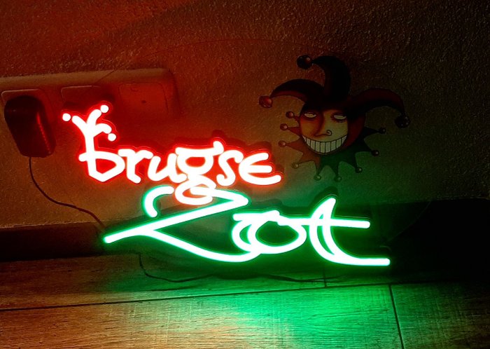 Brugse Zot啤酒照亮广告LED标志 - 塑料