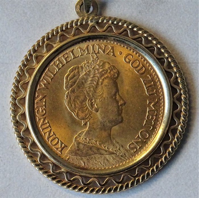 Países Bajos - 10 Gulden 1913 - Koningin Wilhelmina - Oro