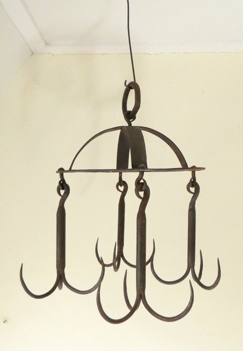 Antique Game Hook Iron Wrought, Armonk Chandelier Knock Off