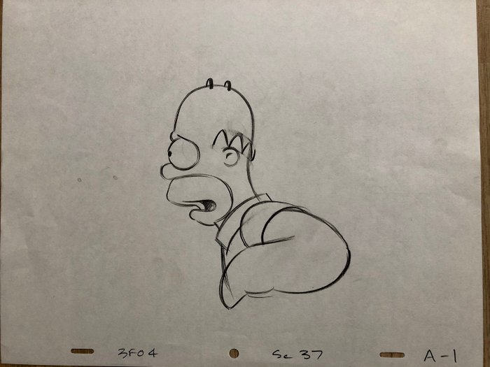 Cool Matt groening first simpsons sketch drawing for Figure Drawing