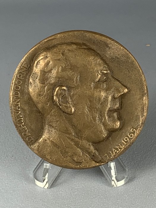 Países Bajos - Bronzen Penning - Dr. H.J. van Doorne - D.A.F. Bedrijven - 1965 - Bronce