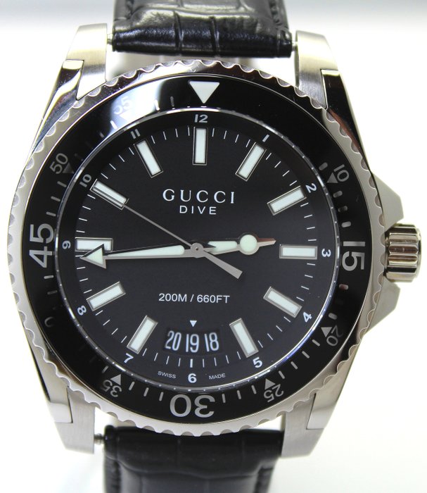 Gucci - Dive - 136.2 Swiss Made "NO RESERVE PRICE" - Bărbați - 2011-prezent