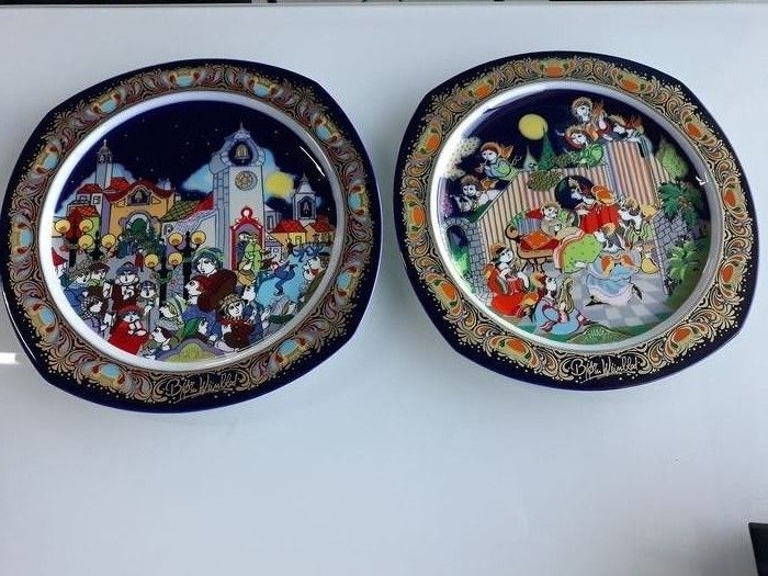 Bjorn Wiinblad - Rosenthal - Christmas Plates / Christmas Plate (2) - Porcelain