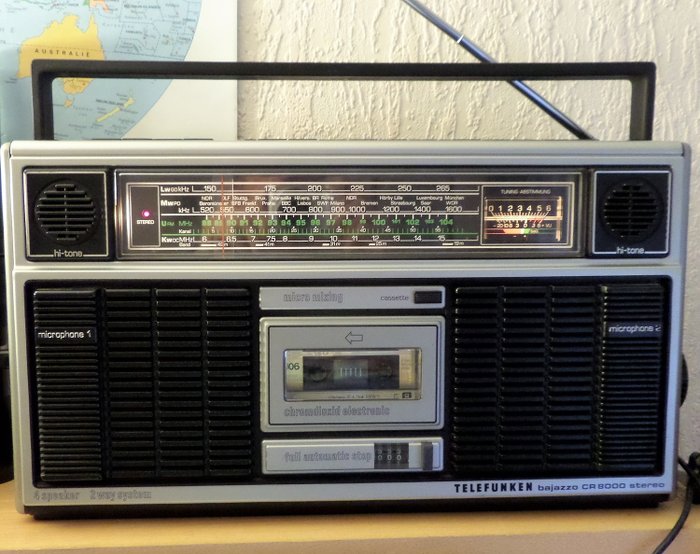 Telefunken - BAJAZZO CR 8000 Stereo - Kassettendeck, Tragbares Radio