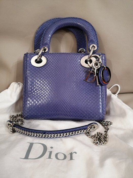 lady dior mini python bag