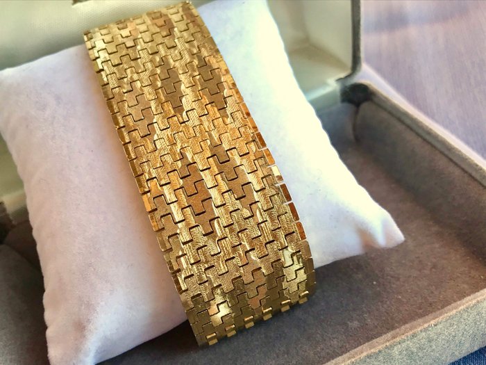 Gold Plated 18K over Sterling Silver 925 - Band Bracelet