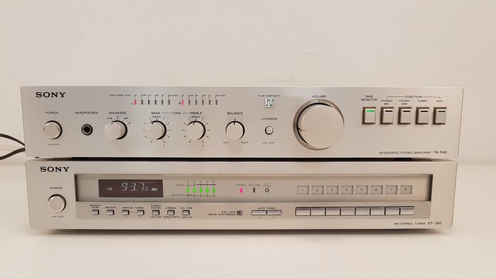 Sony - TA-F40 & ST-J60 - Amplificatore integrato, Sintonizzatore