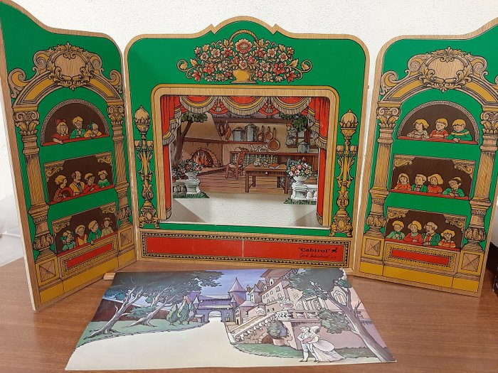 Cabirol - Teatru vintage - Carton și lemn