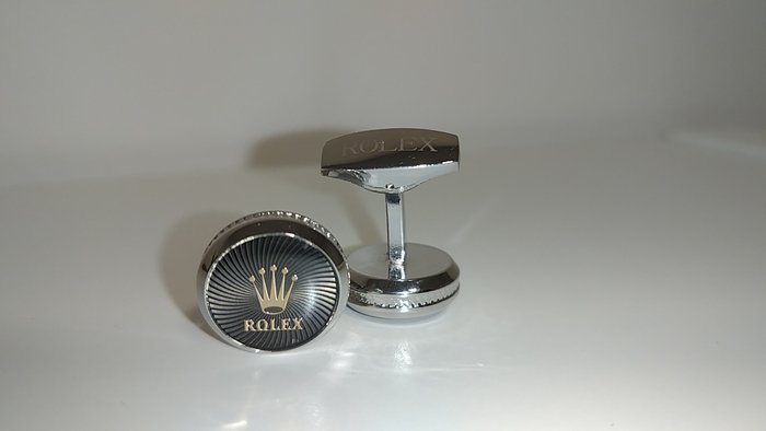 Rolex - Cufflinks - very rare - Look like New - Rolex - 1 Paar - big Edition 17mm