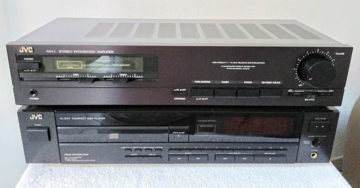 JVC - AX-11BK - XL-Z411BK - CD-afspiller, Integreret forstærker