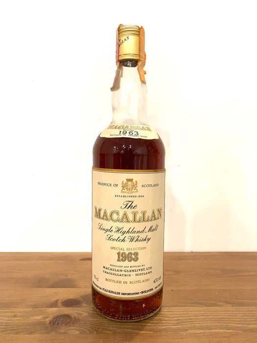 Macallan 1963 Rinaldi import - Original bottling - b. 1980er Jahre - 75 cl