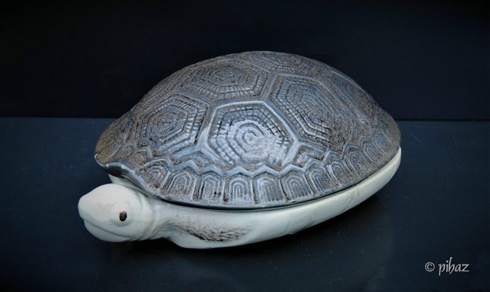 Michel Caugant - Terrine - Die Schildkröte - Keramik