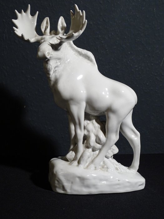 Lomonosov USSR - Figurine(s), Figure de cerf - Porcelaine