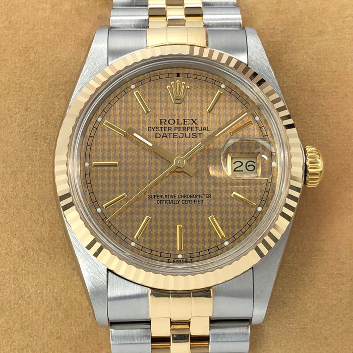 rolex houndstooth dial