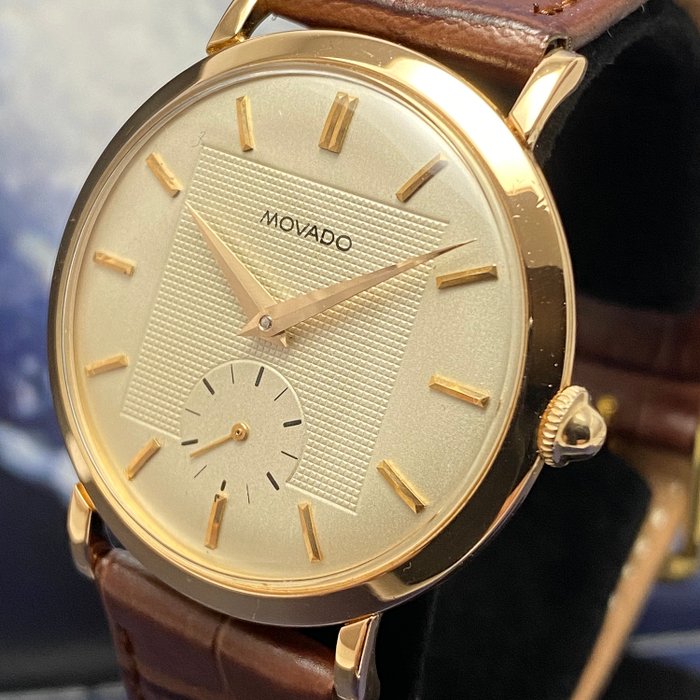 Movado - Vintage Automatic Bumper Rose Gold  - 8423 - "NO RESERVE PRICE"  - Heren - 1960-1969