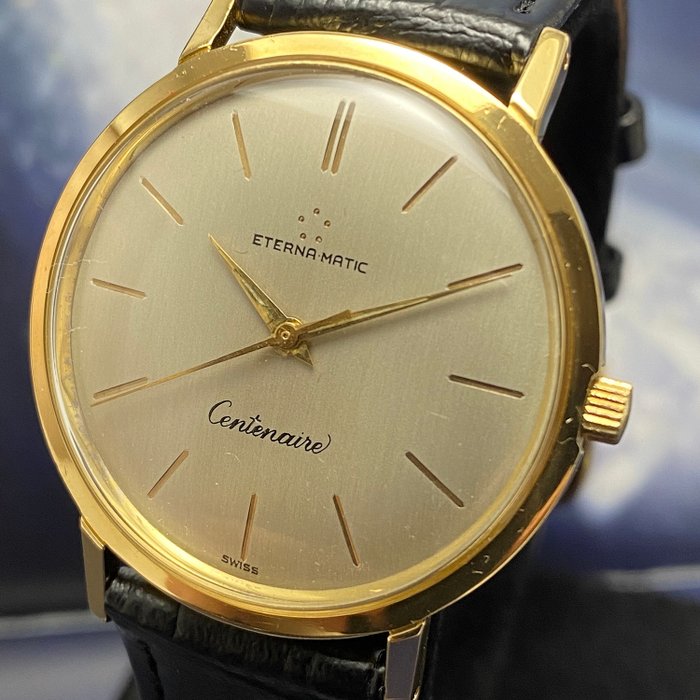 Eterna-Matic - Vintage Centenaire Automatic Gold 18K - "NO RESERVE PRICE" - Herren - 1960-1969