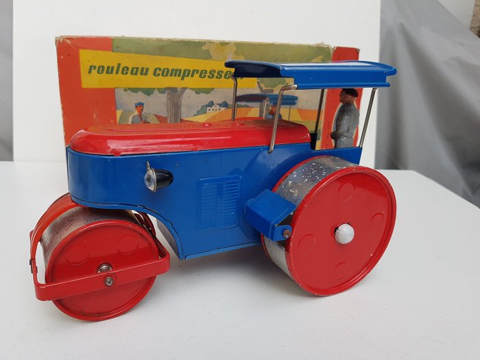 Joustra - 发条车 Rouleau compresseur N°445 - 1950-1959 - 法国