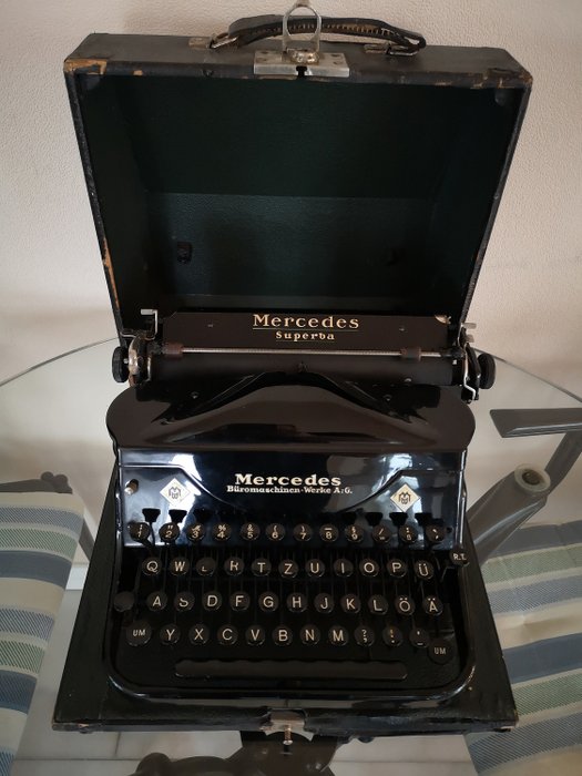 Mercedes Büromaschinen-Werke A.-G. - Mercedes Superba - Schreibmaschine, 1930s - Aluminium