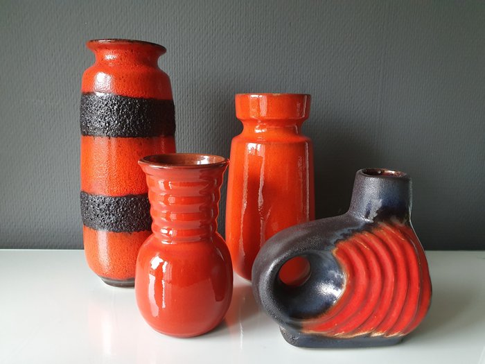 West Germany - 花瓶 (4) - 陶瓷