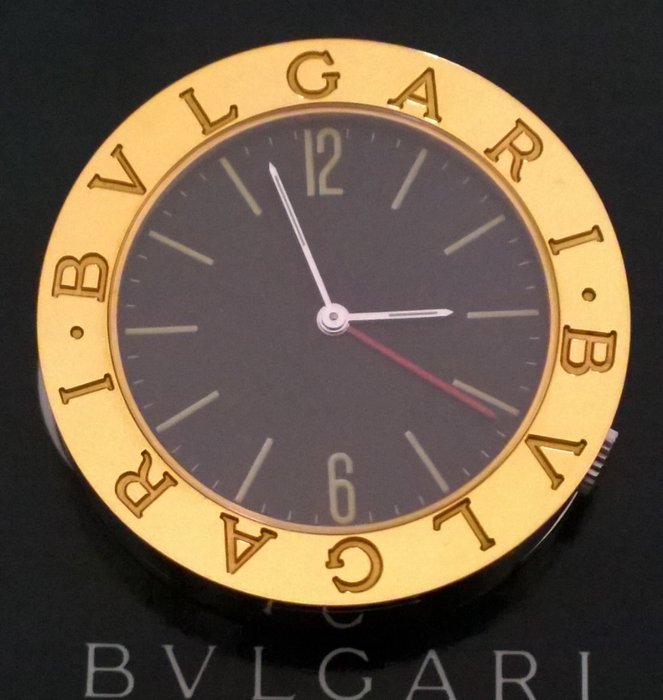 旅行時鐘 - Bulgari Swiss Made AB 01 GS Bellissimo Orologio/Sveglia viaggio - 鋼, 鍍金 - 1989年