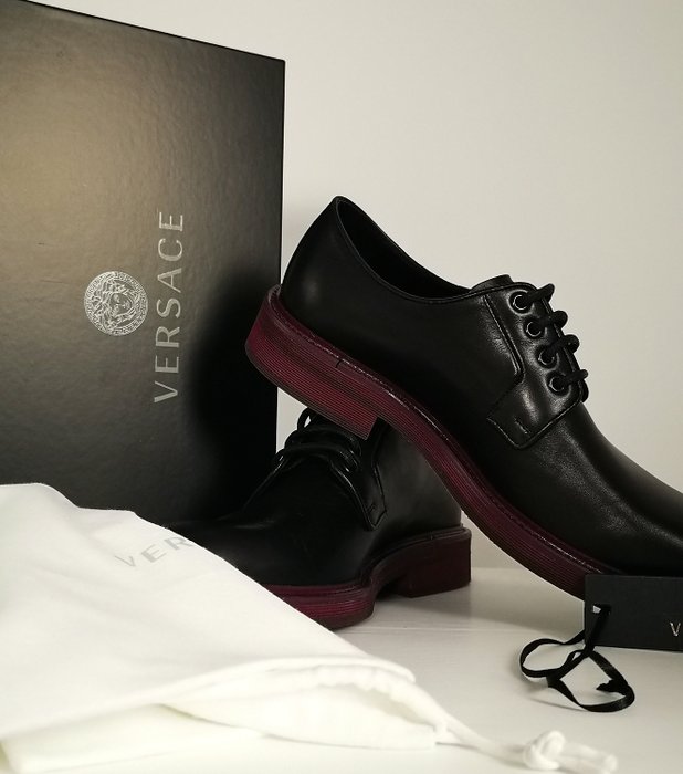 versace lace up shoes